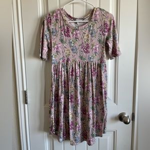 White Birch floral dress